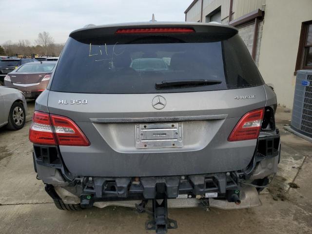 4JGDA5HB8EA406381 - 2014 MERCEDES-BENZ ML 350 4MATIC GRAY photo 6