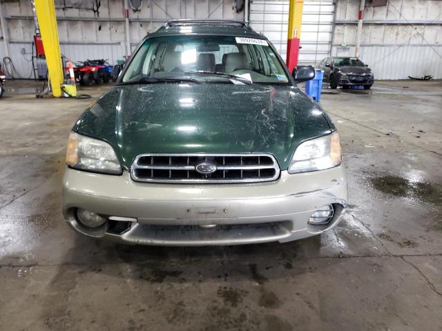 4S3BH665617620139 - 2001 SUBARU LEGACY OUTBACK GREEN photo 5