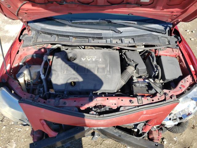 1NXBU4EE7AZ198848 - 2010 TOYOTA COROLLA BASE RED photo 11