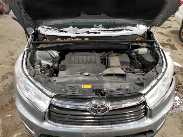 5TDBKRFH0ES024145 - 2014 TOYOTA HIGHLANDER LE SILVER photo 12