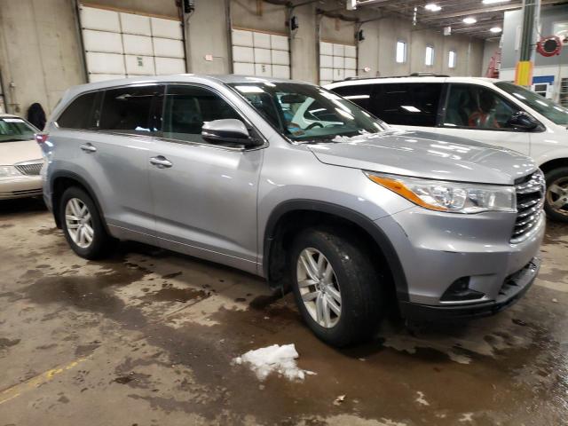 5TDBKRFH0ES024145 - 2014 TOYOTA HIGHLANDER LE SILVER photo 4