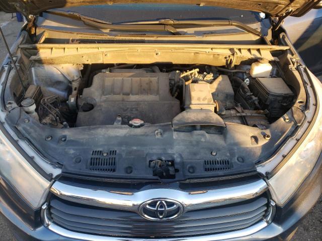 5TDKKRFH6GS176840 - 2016 TOYOTA HIGHLANDER XLE Сірий фото 12