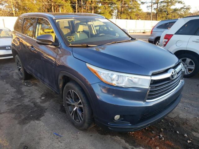 5TDKKRFH6GS176840 - 2016 TOYOTA HIGHLANDER XLE Сірий фото 4