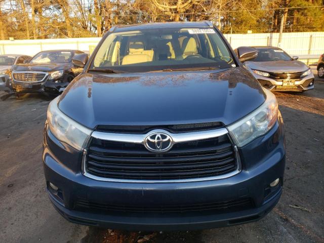 5TDKKRFH6GS176840 - 2016 TOYOTA HIGHLANDER XLE GRAY photo 5