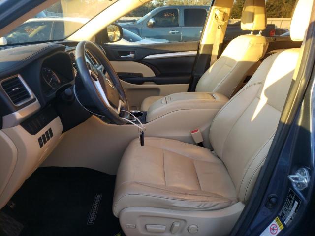 5TDKKRFH6GS176840 - 2016 TOYOTA HIGHLANDER XLE Сірий фото 7