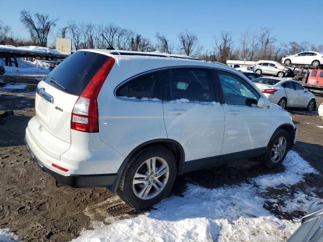 5J6RE4H71AL075396 - 2010 HONDA CR-V EXL WHITE photo 3