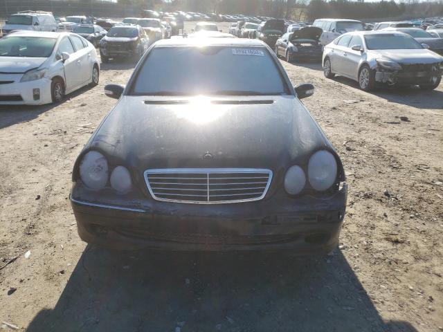 WDBRF40J54A644209 - 2004 MERCEDES-BENZ C 230K SPORT SEDAN BLACK photo 5