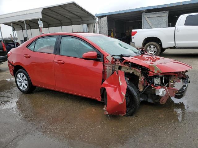 5YFBURHE4GP508019 - 2016 TOYOTA COROLLA L RED photo 4