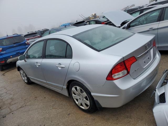 19XFA1F55BE028869 - 2011 HONDA CIVIC LX SILVER photo 2