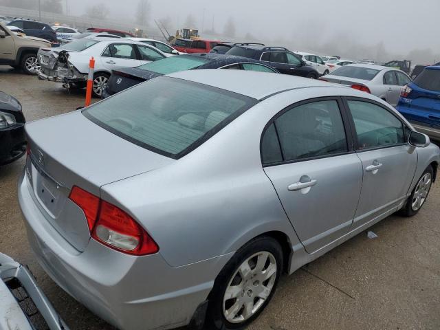 19XFA1F55BE028869 - 2011 HONDA CIVIC LX SILVER photo 3