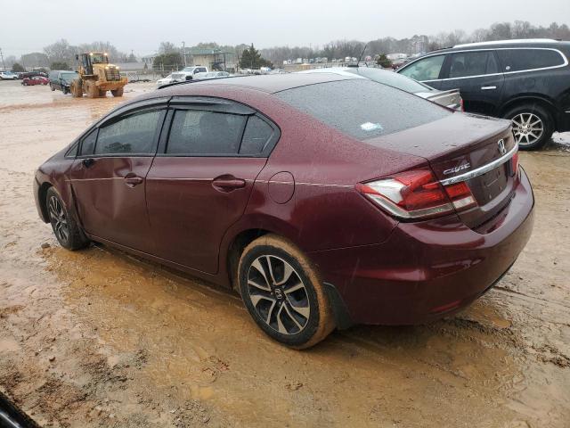 19XFB2F8XDE082975 - 2013 HONDA CIVIC EX MAROON photo 2