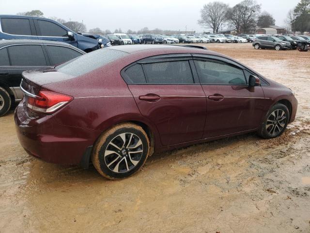 19XFB2F8XDE082975 - 2013 HONDA CIVIC EX MAROON photo 3