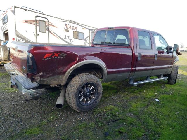 1FTWW31P66EA36258 - 2006 FORD F350 SRW SUPER DUTY BURGUNDY photo 3