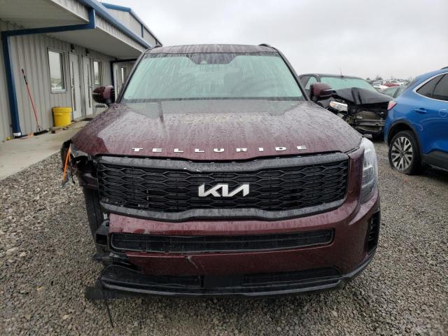 5XYP34HC6NG195180 - 2022 KIA TELLURIDE EX MAROON photo 5