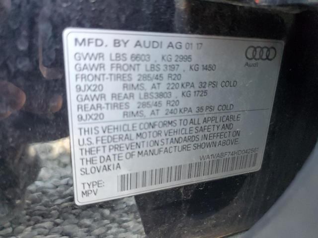 WA1VABF74HD042561 - 2017 AUDI Q7 PRESTIGE 黑色 照片 13