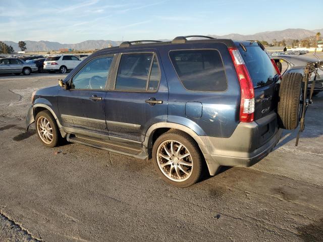 JHLRD78866C022965 - 2006 HONDA CR-V EX BLUE photo 2