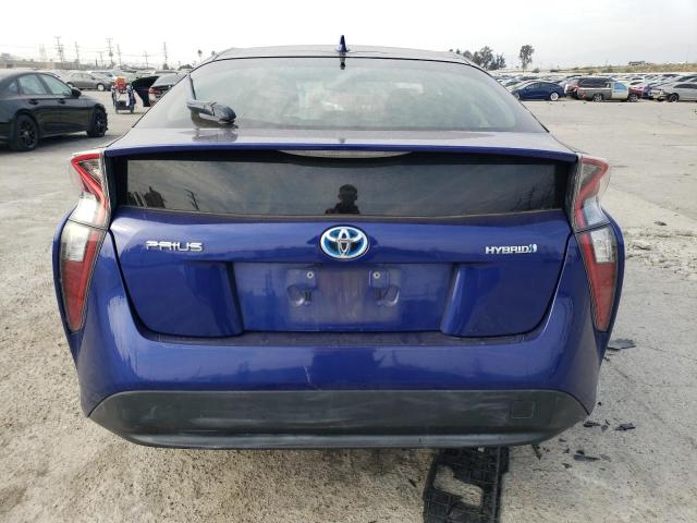 JTDKBRFU1G3513333 - 2016 TOYOTA PRIUS BLUE photo 6