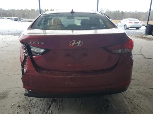 5NPDH4AE6EH534898 - 2014 HYUNDAI ELANTRA SE BURGUNDY photo 6