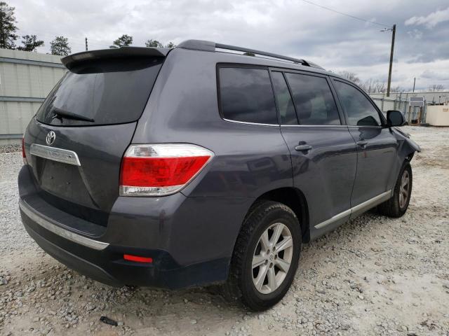 5TDZA3EH1CS027018 - 2012 TOYOTA HIGHLANDER BASE GRAY photo 4