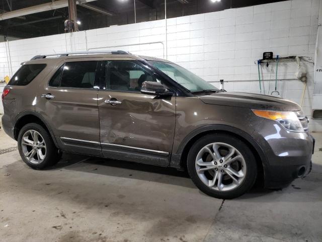 1FM5K8F89FGB21455 - 2015 FORD EXPLORER LIMITED BROWN photo 4