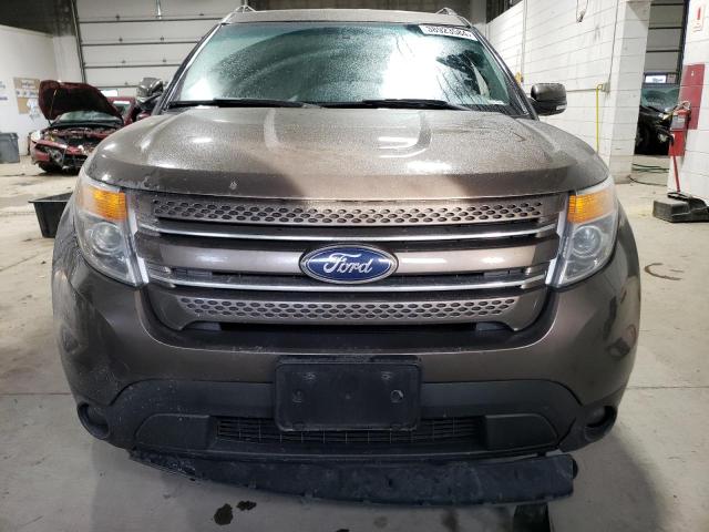 1FM5K8F89FGB21455 - 2015 FORD EXPLORER LIMITED BROWN photo 5