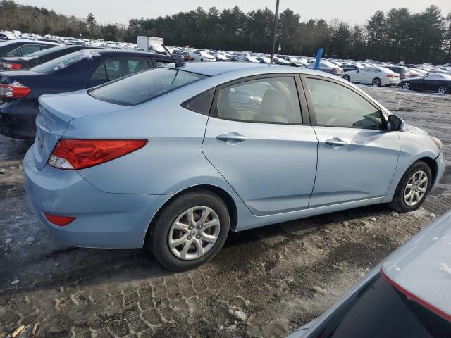 KMHCT4AE3EU744970 - 2014 HYUNDAI ACCENT GLS BLUE photo 3