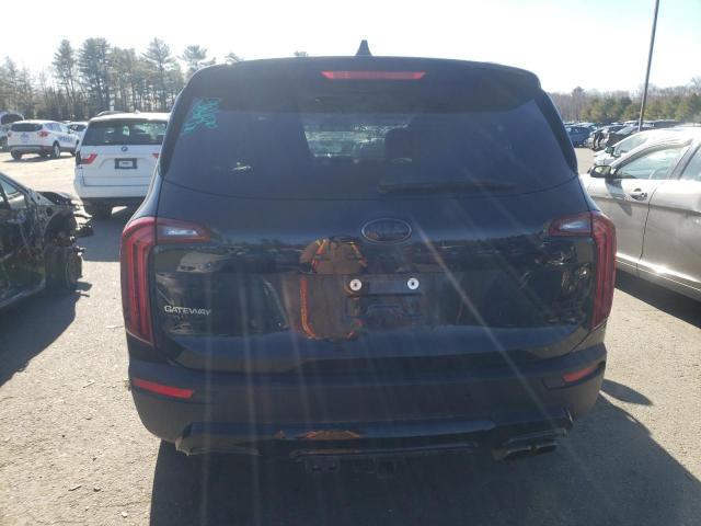 5XYP3DHC0MG146586 - 2021 KIA TELLURIDE EX BLACK photo 6