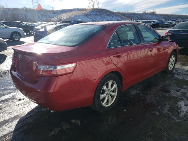 4T1BK46K67U022361 - 2007 TOYOTA CAMRY LE RED photo 3