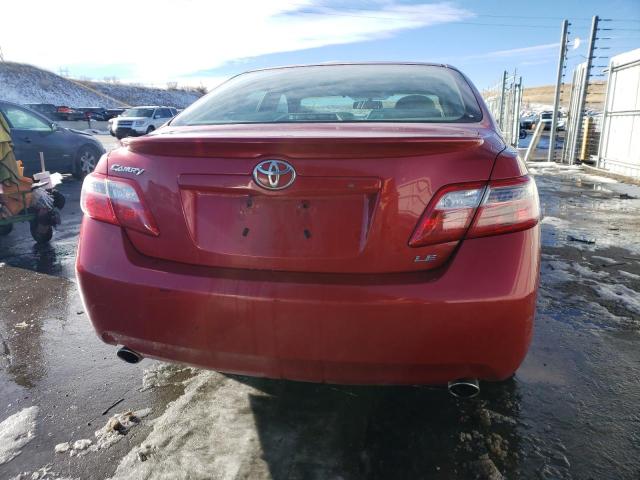 4T1BK46K67U022361 - 2007 TOYOTA CAMRY LE RED photo 6
