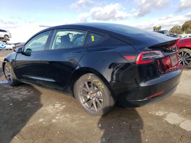 5YJ3E1EA7PF457910 - 2023 TESLA MODEL 3 BLACK photo 2