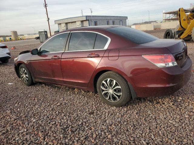 1HGCP26349A028494 - 2009 HONDA ACCORD LX RED photo 2