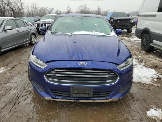 1FA6P0H73E5350794 - 2014 FORD FUSION SE BLUE photo 5