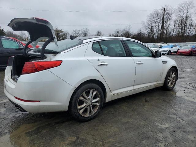 5XXGN4A77DG126380 - 2013 KIA OPTIMA EX WHITE photo 3