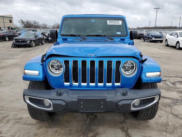 1C4JJXP6XMW761366 - 2021 JEEP WRANGLER U SAHARA 4XE BLUE photo 5