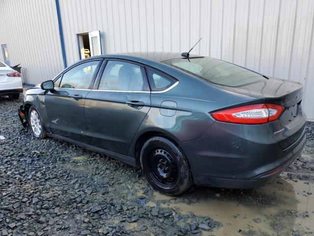 3FA6P0G71FR251567 - 2015 FORD FUSION S GREEN photo 2