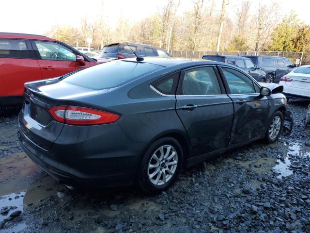 3FA6P0G71FR251567 - 2015 FORD FUSION S GREEN photo 3