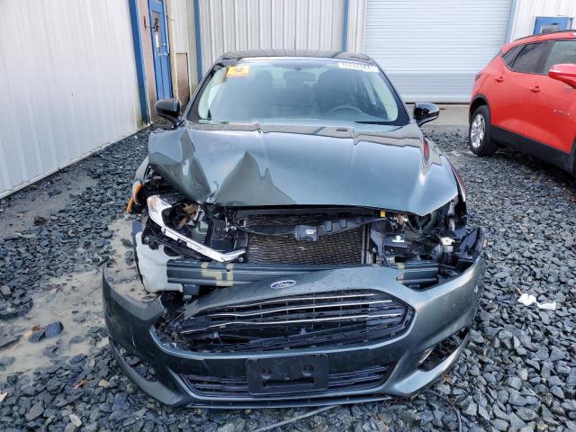 3FA6P0G71FR251567 - 2015 FORD FUSION S GREEN photo 5