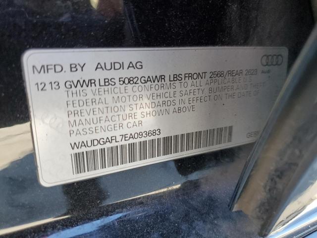 WAUDGAFL7EA093683 - 2014 AUDI S4 PREMIUM PLUS BLACK photo 12