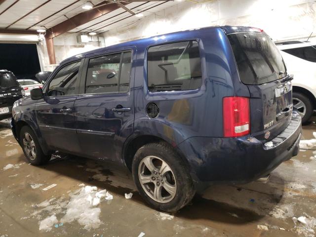 5FNYF4H45EB039627 - 2014 HONDA PILOT EX BLUE photo 2