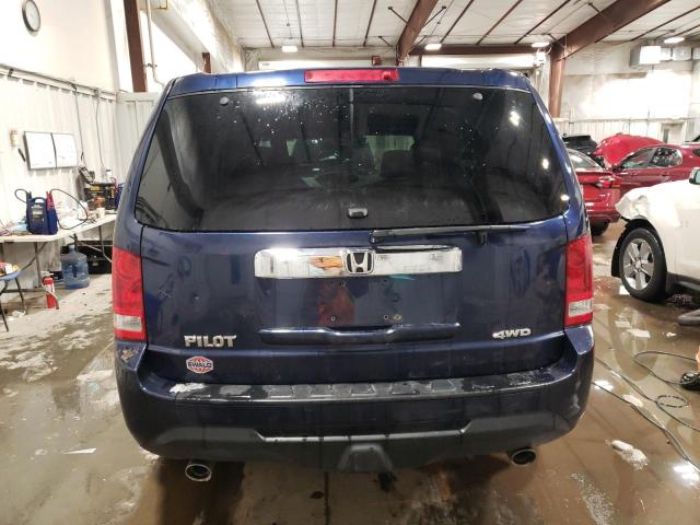 5FNYF4H45EB039627 - 2014 HONDA PILOT EX BLUE photo 6