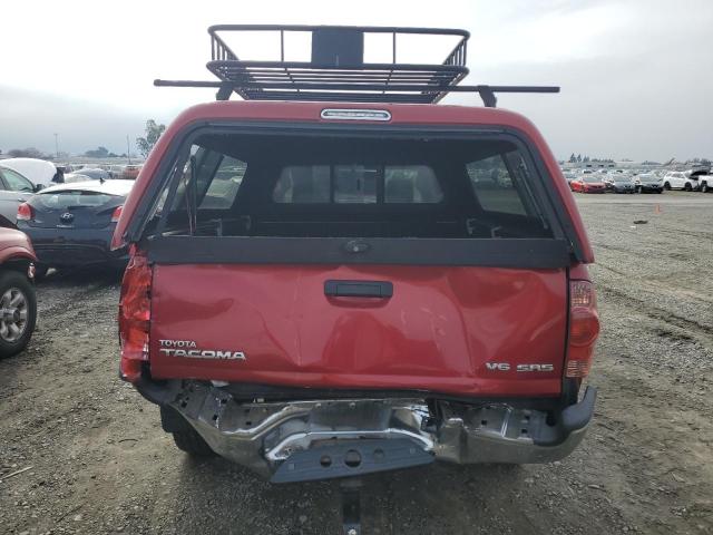 5TEUU42N45Z088824 - 2005 TOYOTA TACOMA ACCESS CAB RED photo 6