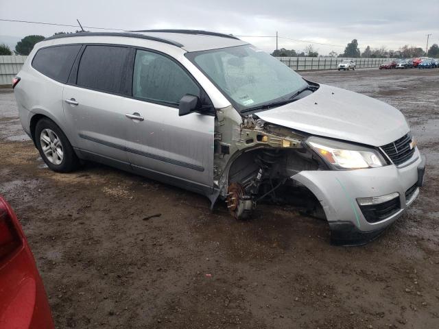 1GNKRFED4HJ112536 - 2017 CHEVROLET TRAVERSE LS SILVER photo 4