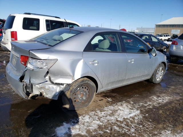 KNAFU4A29D5737922 - 2013 KIA FORTE EX SILVER photo 3