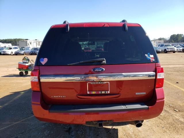 1FMJU1KT1GEF44621 - 2016 FORD EXPEDITION LIMITED RED photo 6