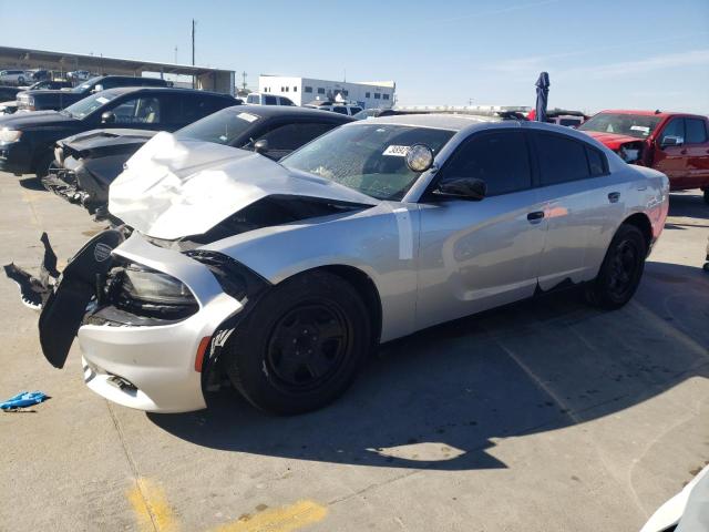 2C3CDXAT5KH575944 - 2019 DODGE CHARGER POLICE SILVER photo 1