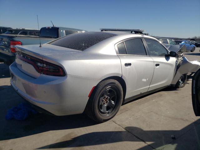 2C3CDXAT5KH575944 - 2019 DODGE CHARGER POLICE SILVER photo 3