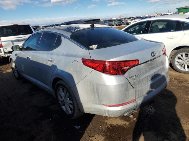 5XXGN4A70DG165165 - 2013 KIA OPTIMA EX SILVER photo 2