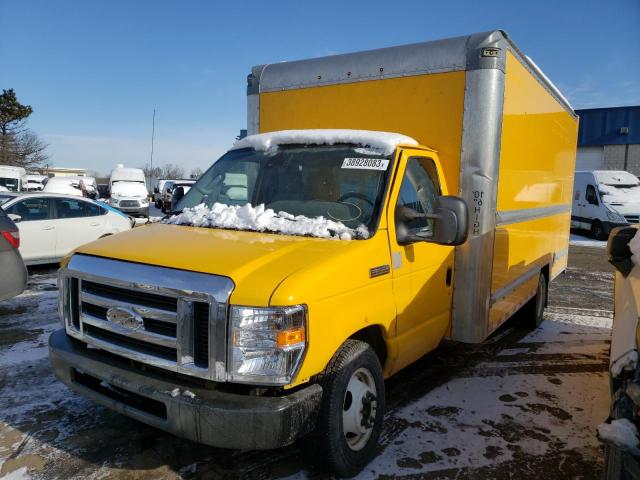 1FDWE3FN7MDC03204 - 2021 FORD ECONOLINE E350 SUPER DUTY CUTAWAY VAN YELLOW photo 1