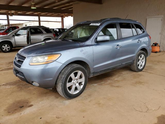 5NMSH13E79H233871 - 2009 HYUNDAI SANTA FE SE BLUE photo 1