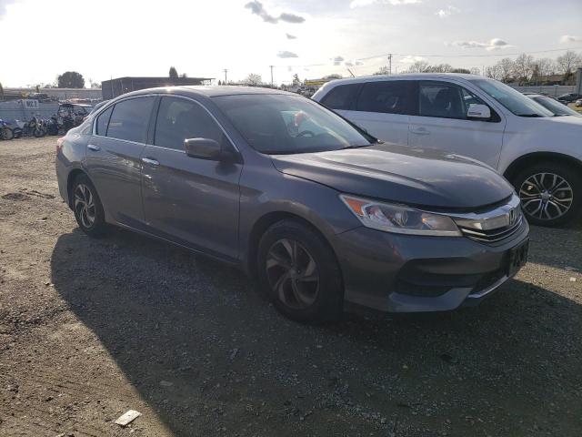 1HGCR2F30HA145028 - 2017 HONDA ACCORD LX GRAY photo 4